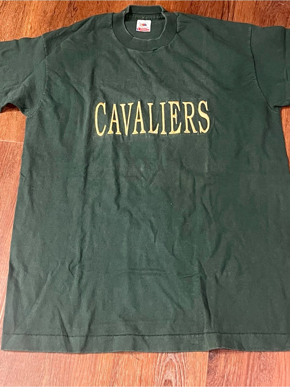 Vintage Cleveland Cavaliers T Shirt Green Made In USA Single Stitch Cotton Large